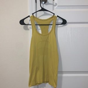 Lululemon Swiftly Tech Racerback Tank Top 2.0 size 4 color mustard yellow